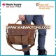 Wholesale stylish mens canvas vintage leather messenger bag