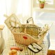 Customized Eco-Friendly Handmade Rectangular Steamed Willow Basket for Picnic