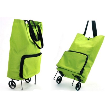 Foldable Fashion Supermarket Rolling Shopping Trolley Bag