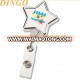 Plastic retractable badge holder with custom logo